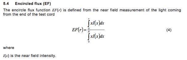 Definition of encircled flux