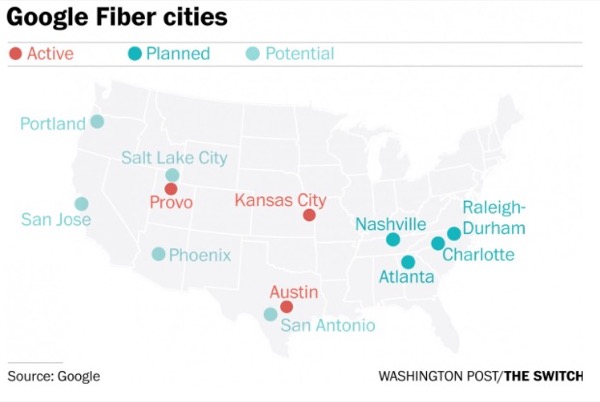 Google fiber cities
