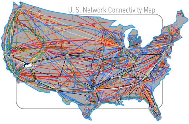 US Internet fiber optic cables